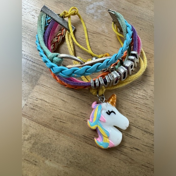 Kids colorful unicorn bracelet - Picture 1 of 2